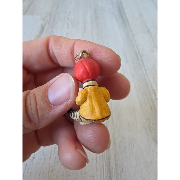 Dept 56 polliwoggs mini pumpkin jack-o'-lantern ornament as is Halloween tree ta - Picture 8 of 10